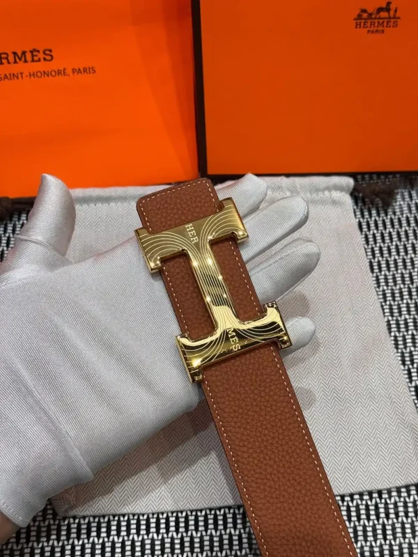 Hermès Medor Men's Belt - Iconic Black Leather