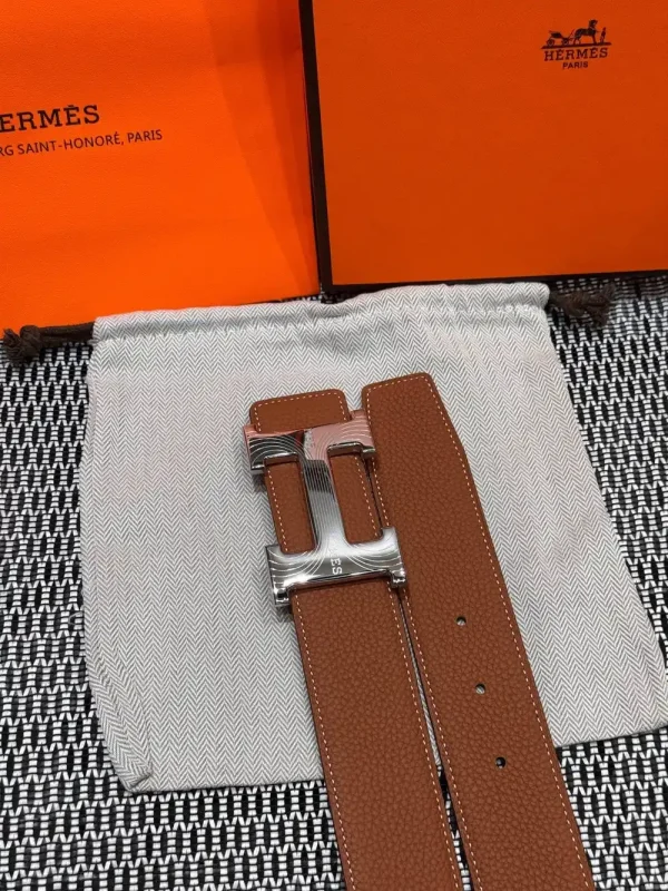 Hermès Medor Men's Belt - Iconic Black Leather