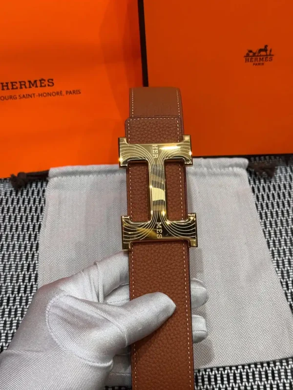 Hermès Medor Men's Belt - Iconic Black Leather