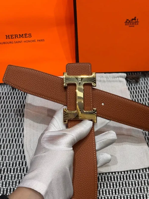 Hermès Medor Men's Belt - Iconic Black Leather