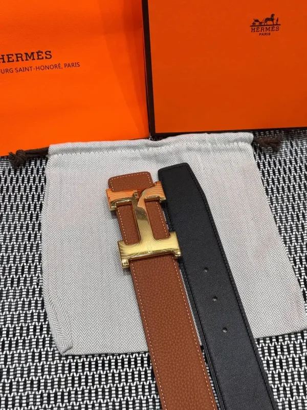 Hermès Medor Men's Belt - Iconic Black Leather