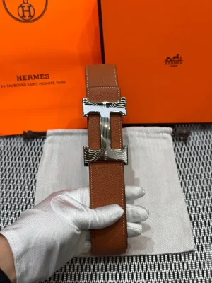Hermès Medor Men's Belt - Iconic Black Leather
