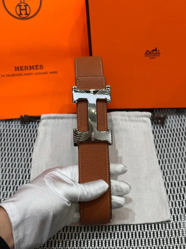 Hermès Medor Men's Belt - Iconic Black Leather