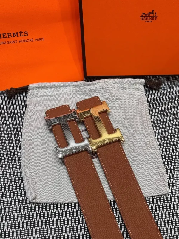 Hermès Medor Men's Belt - Iconic Black Leather