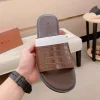 Loro Piana Men's Brown Leather Slide