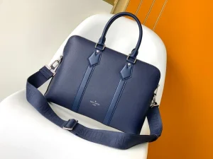Louis Vuitton Aerogram Takeoff Navy Briefcase