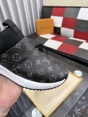 Louis Vuitton Aftergame Men's Black Leather Sneaker
