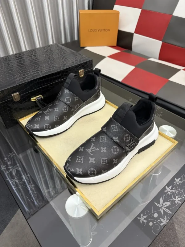 Louis Vuitton Aftergame Men's Black Leather Sneaker