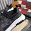 Louis Vuitton Aftergame Men's Black Leather Sneaker