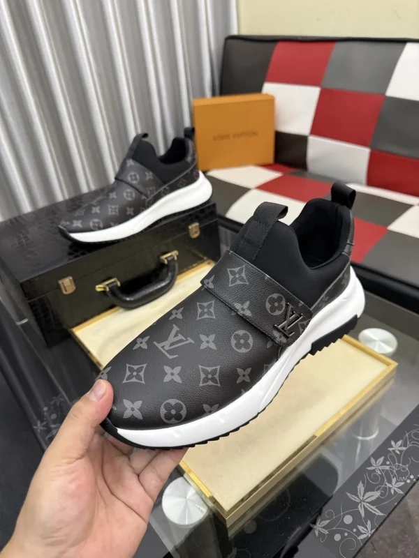 Louis Vuitton Aftergame Men's Black Leather Sneaker