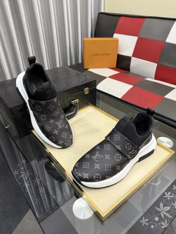 Louis Vuitton Aftergame Men's Black Leather Sneaker