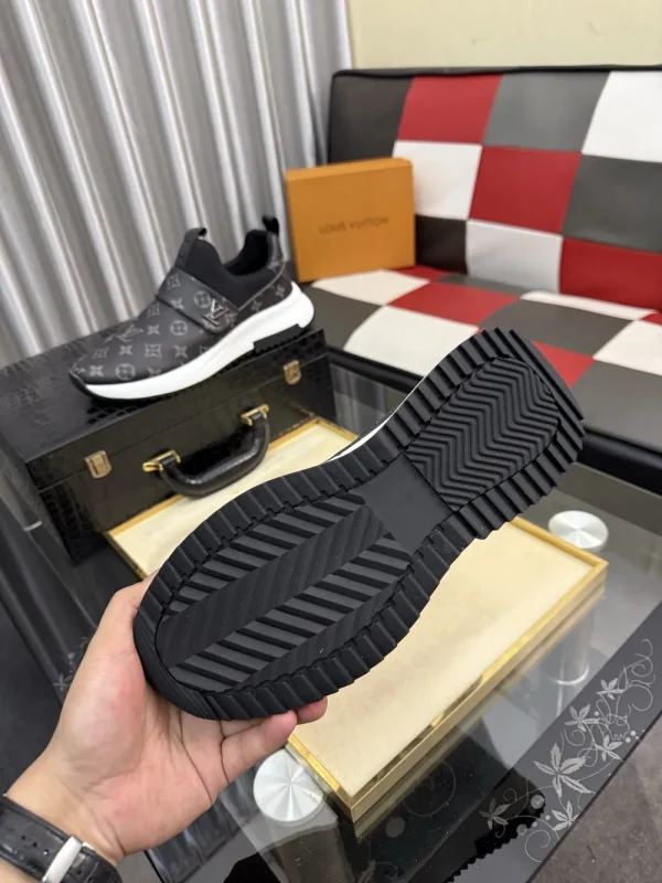 Louis Vuitton Aftergame Men's Black Leather Sneaker