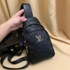 Louis Vuitton Avenue Sling Bag - Black Boutique Material