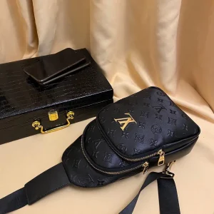 Louis Vuitton Avenue Sling Bag - Black Boutique Material