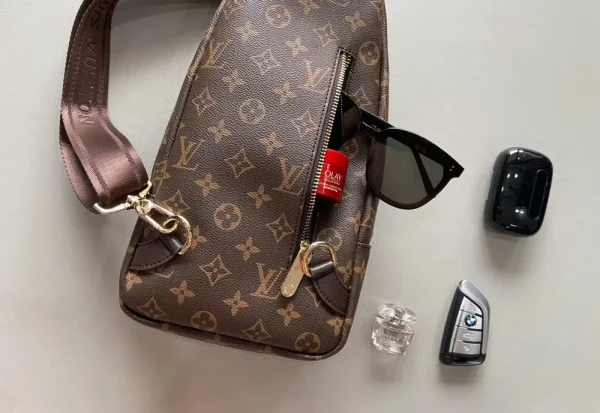 Louis Vuitton Avenue Sling Bag Men's Brown Canvas
