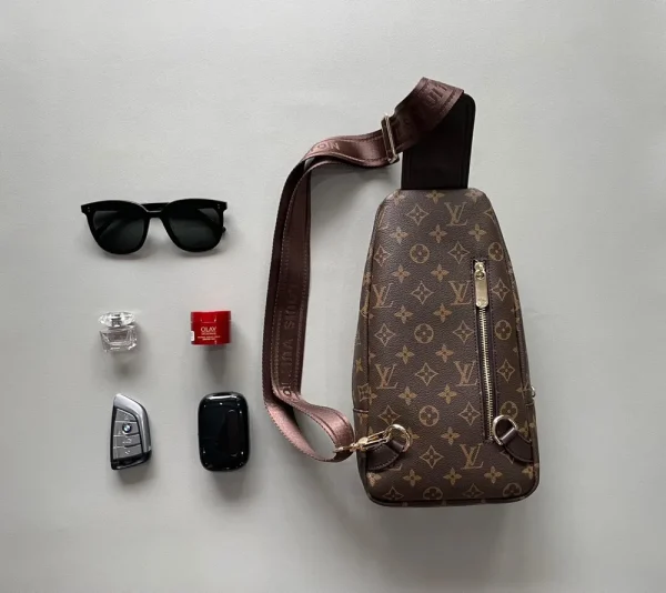 Louis Vuitton Avenue Sling Bag Men's Brown Canvas