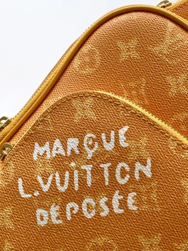 Louis Vuitton Avenue Sling Bag Orange Canvas
