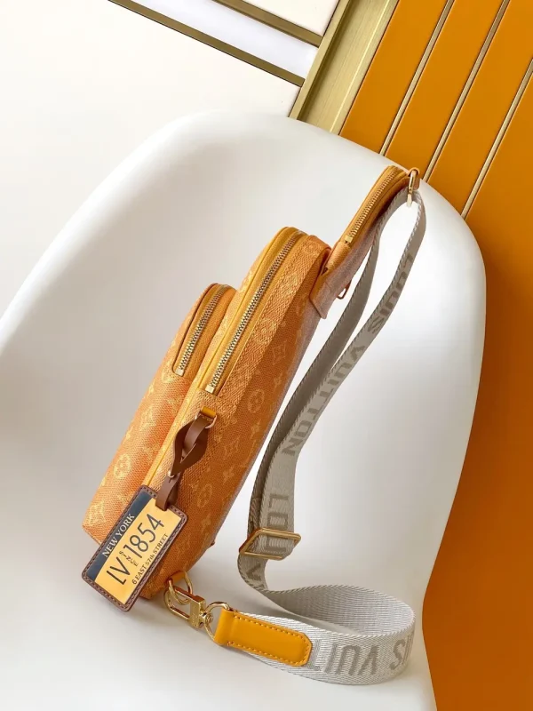 Louis Vuitton Avenue Sling Bag Orange Canvas