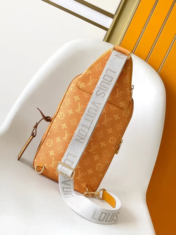 Louis Vuitton Avenue Sling Bag Orange Canvas