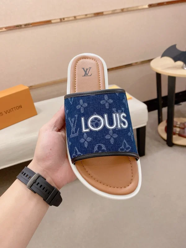 Louis Vuitton Blue Denim Slide - Comfort Mule