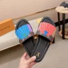 Louis Vuitton Multicolour Canvas Slide with Italian Fabric