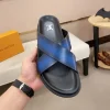 Louis Vuitton Foch Men's Black Leather Slide