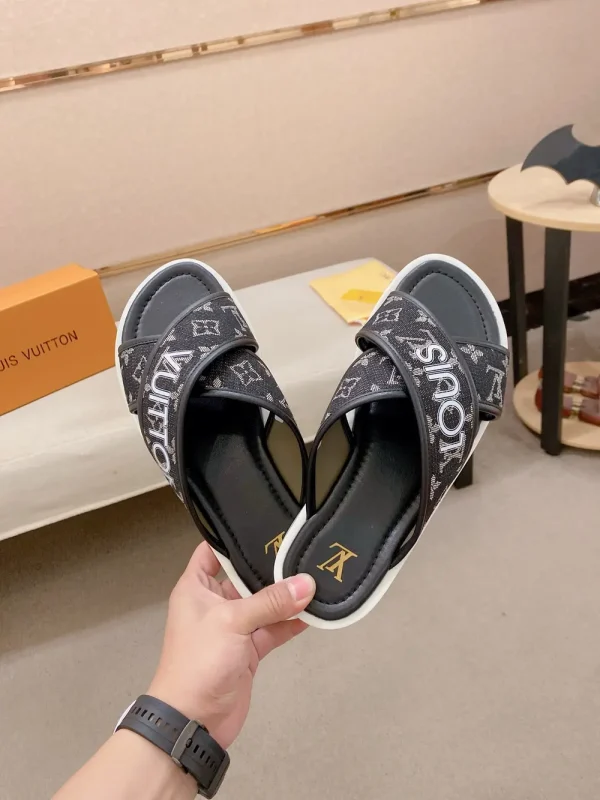 Louis Vuitton Honolulu Mule Men's Black Slide