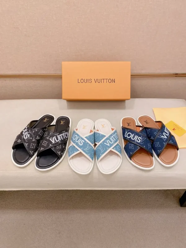 Louis Vuitton Honolulu Mule Men's Black Slide