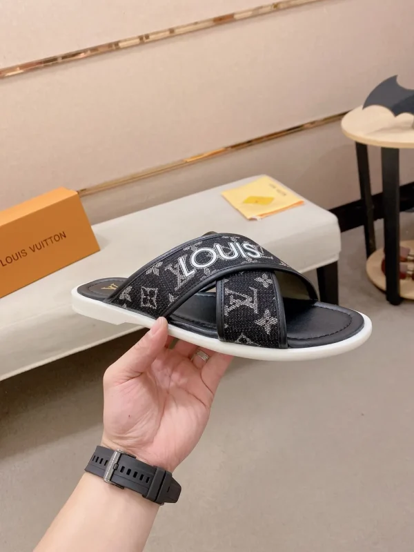 Louis Vuitton Honolulu Mule Men's Black Slide