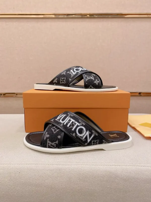 Louis Vuitton Honolulu Mule Men's Black Slide