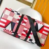 Louis Vuitton Keepall Bandoulière 50 Multicolor Canvas