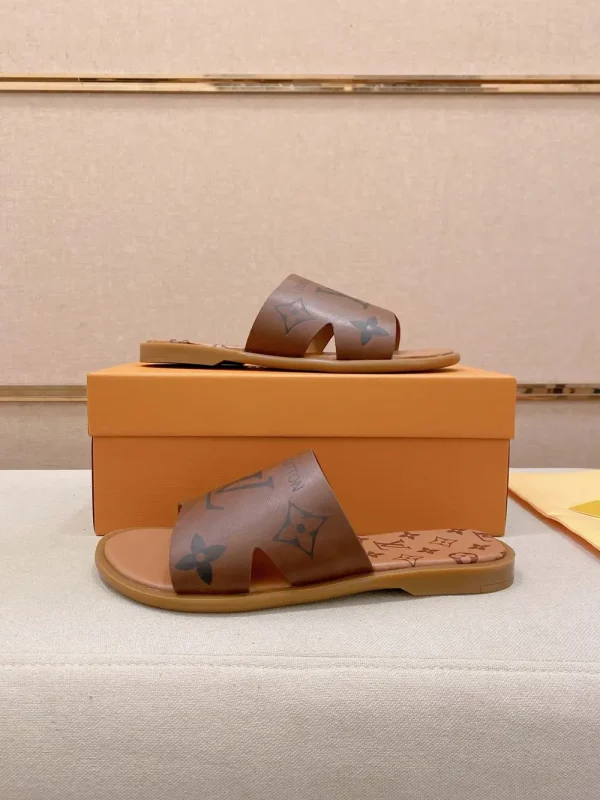 Louis Vuitton Lock It Men's Leather Slide - Comfort