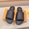 Louis Vuitton Mare Flat Mule Men's Black Slides