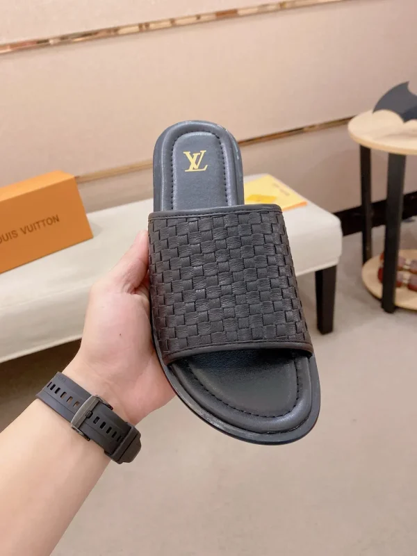 Louis Vuitton Mare Flat Mule Men's Black Slides