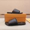 Louis Vuitton Mare Flat Mule Men's Black Slides