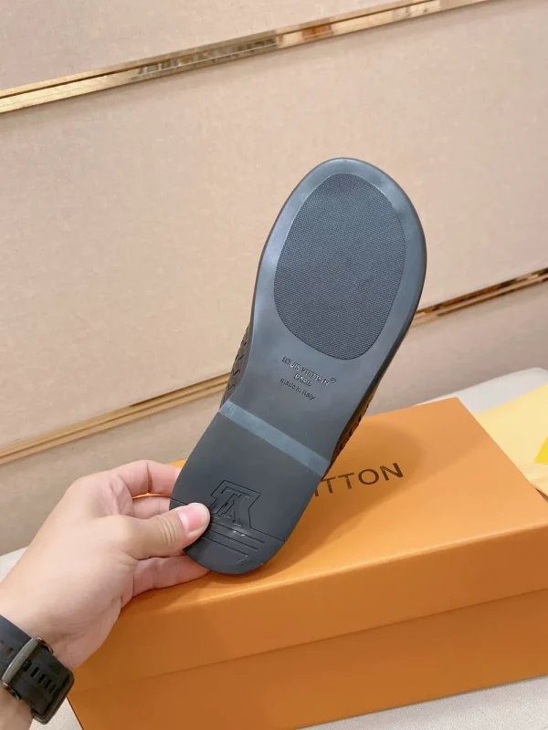 Louis Vuitton Mare Flat Mule Men's Black Slides