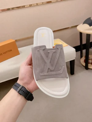 Louis Vuitton Men's Beige Comfort Mule Slide