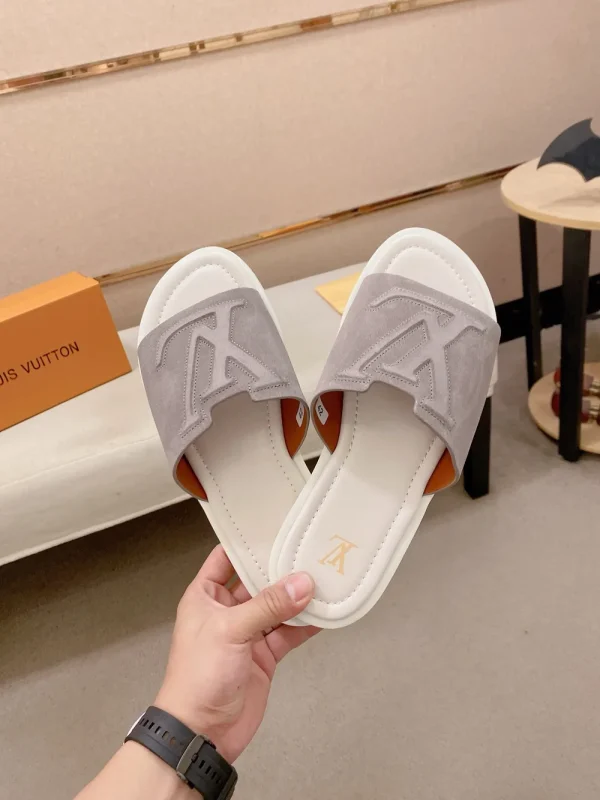 Louis Vuitton Men's Beige Comfort Mule Slide