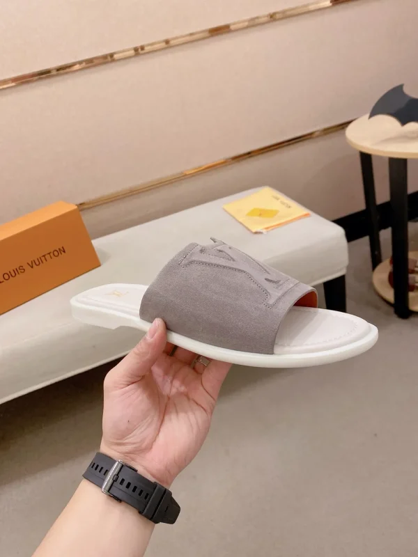 Louis Vuitton Men's Beige Comfort Mule Slide