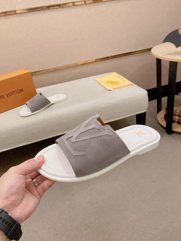 Louis Vuitton Men's Beige Comfort Mule Slide