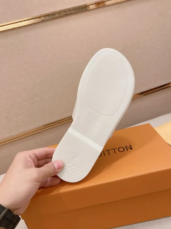 Louis Vuitton Men's Beige Comfort Mule Slide