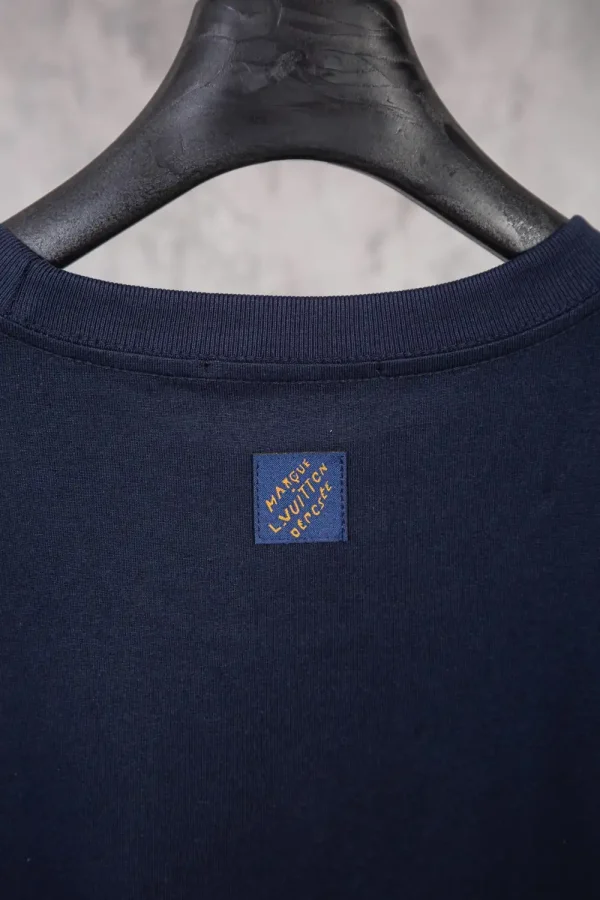 Louis Vuitton Men's Black Cotton T-Shirt