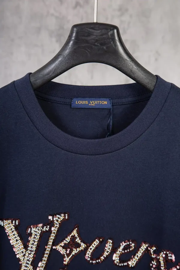 Louis Vuitton Men's Black Cotton T-Shirt