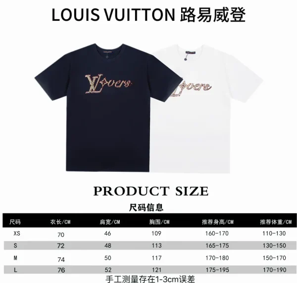 Louis Vuitton Men's Black Cotton T-Shirt