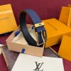 Louis Vuitton LV Iconic Men's Black Leather Belt