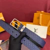 Louis Vuitton LV Iconic Men's Black Leather Belt