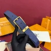 Louis Vuitton LV Iconic Men's Black Leather Belt