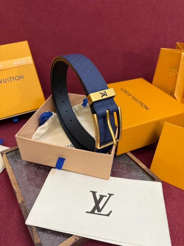 Louis Vuitton LV Iconic Men's Black Leather Belt