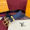 Louis Vuitton LV Iconic Men's Black Leather Belt