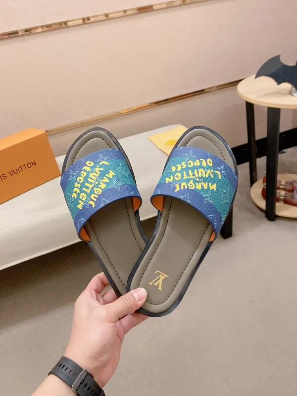 Louis Vuitton Men's Bom Dia Mules - Italian Fabric